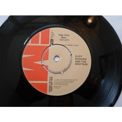 7" 1979 .CLIFF RICHARD.AND THE DRIFTERS,MY FEET HIT THE GROUND.NEAR MINT