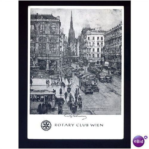 Austria VIENNA Rotary Club Art Postcard
