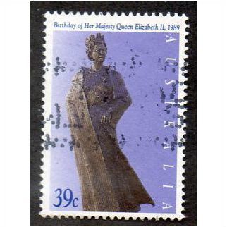 AUS 1989 39c 'QUEENS BIRTHDAY' FINE USED (EBID14906)