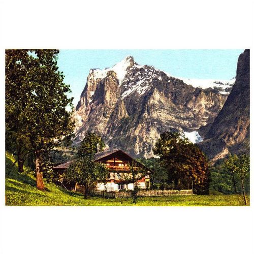 Vintage Colour Postcard - Bei Grindelwald, Wetterhorn- Switzerland