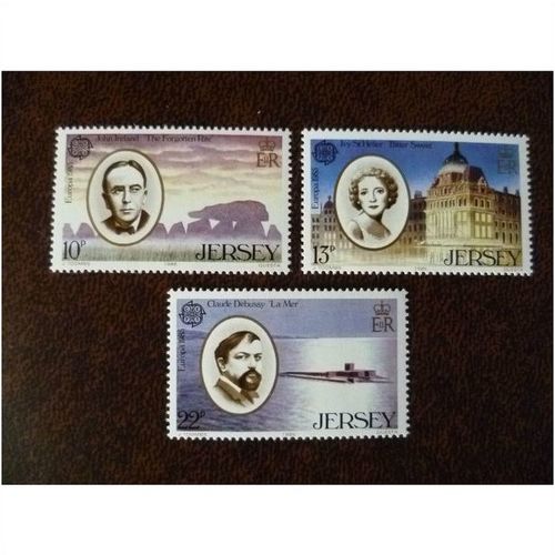 Jersey 1985 Europa Music Year set mint postage stamps GB SG357-9 CEPT Debussy