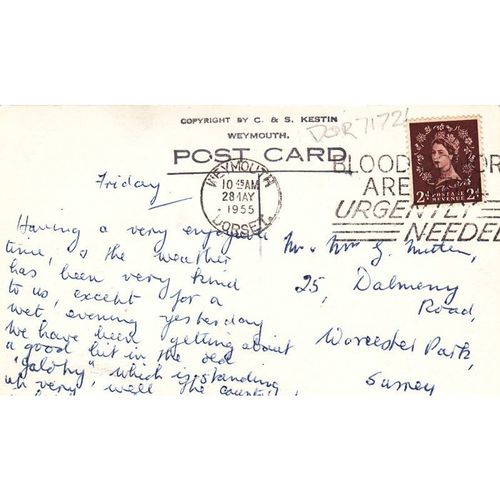 Weymouth Harbour Dorset Postcard (Dor71721)