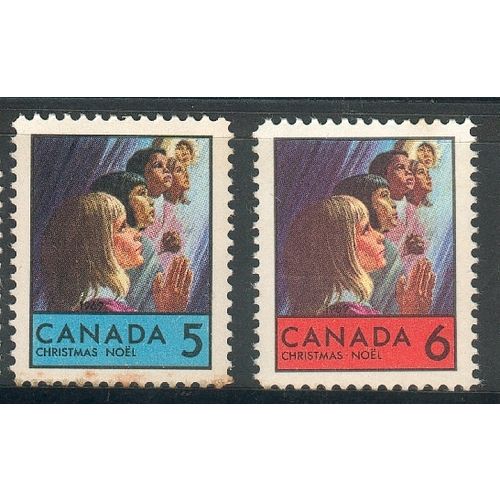 Canada 1969 - SG644-5 - 5c-6c Christmas Children of the world prayer set unused