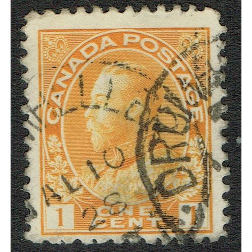 Canada 1922 1c Chrome Yellow SG246 FU