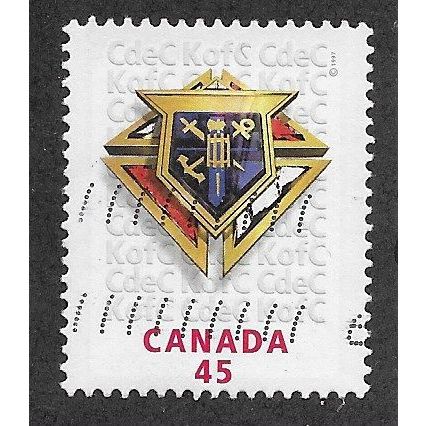 CAN 1997 45c 'KNIGHTS OF COLUMBUS CHARITY ' FINE USED (EBID71-496)
