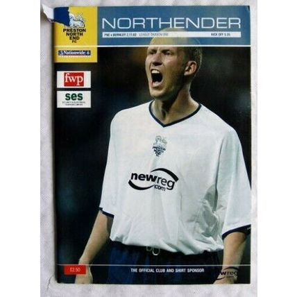 2002 programme Preston North End v. Burnley