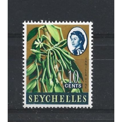 Seychelles.SG197 10c Vanilla Vine.Mounted Mint.Sep24a