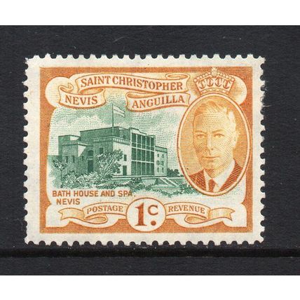 St. Kitts & Nevis - 1952 - 1c Bath House & Spa, Nevis (sg94) Mint Hinged