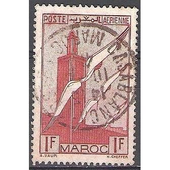 Maroc 1939 Michel 177A O Cote (2005) 0.30 € Minaret de Chella Cachet rond