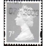 1993-2011 Machin . 7p Grey. Two Bands. Fine Used