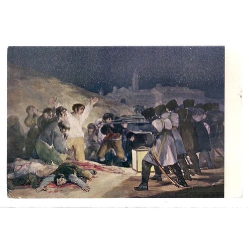 LOS FUSILAMIENTOS DEL 3 DE MAYO EN MADRID by Goya. unused vintage postcard =