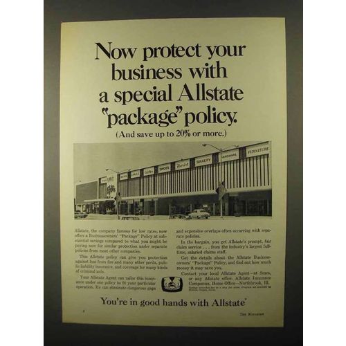 1968 Allstate Insurance Ad - Protect Your Business