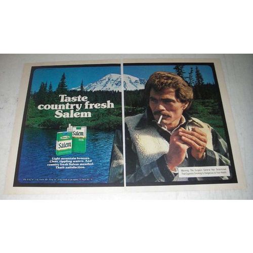 1980 2-page Salem Cigarettes Ad - Taste Country Fresh