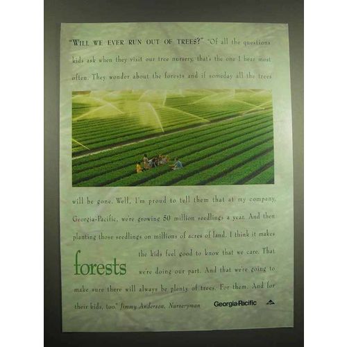 1995 Georgia-Pacific Building Products Ad - Trees