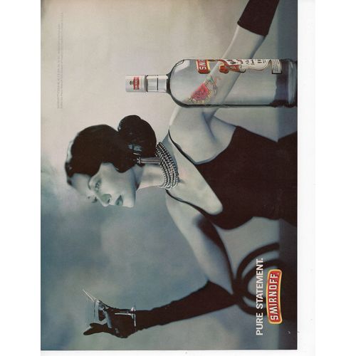 Smirnoff classic Full Page Print Ad January 1997