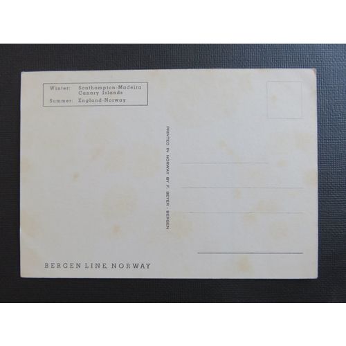 Bergen Line, Norway M.S. Venus Postcard