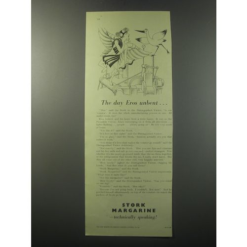 1955 Stork Margarine Ad - The day Eros unbent