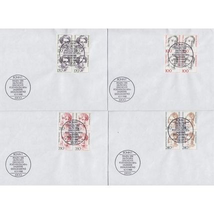 GERMANY BUND [1988] MiNr 1390-93 4er ( FDC ) [01]