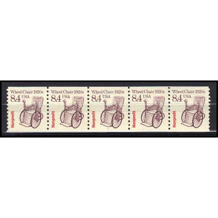 2256 8.4c Wheel Chair Very Fine MNH Dry Gum PNC 1/5 X3041