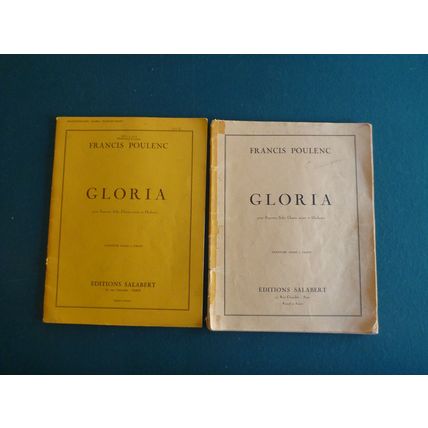 POULENC - Gloria - SATB & Piano - 2 Copies