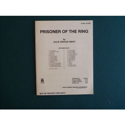 JULIE GIROUX-WEST - Prisoner of the Ring - Concert Band - Cond. (6-Line) Score