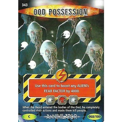 DOCTOR WHO<>BATTLES IN TIME TRADING CARD<>OOD POSSESSION<>CARD # 343