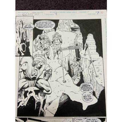 Eclipso #4 p7 (1993) McDonnell Creeper Cave Carson Bruce Gordon Semi-Splash