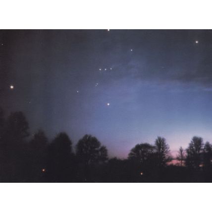 Orion Sirius Aldebaran Star London Planetarium 1970s Astronomy Postcard