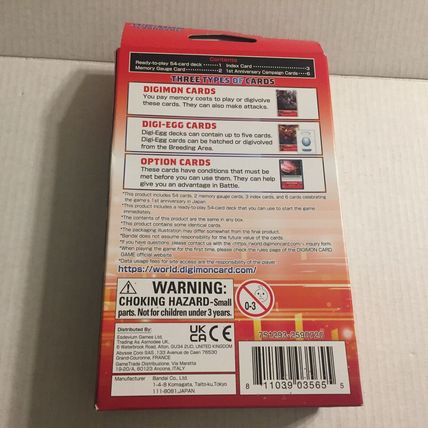 New Digimon Card Game: Gallantmon Trading Card Starter Deck - 54 Cards