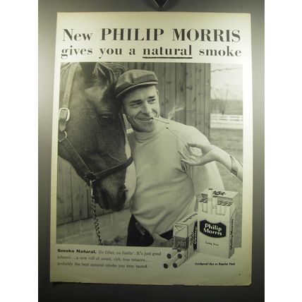 1957 Philip Morris Cigarettes Advertisement - Gives you a natural smoke