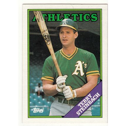 1988 Topps baseball card 551 Terry Steinbach