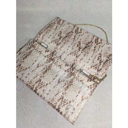 INC Bowah Hands Through Clutch Sunkissed Snake
