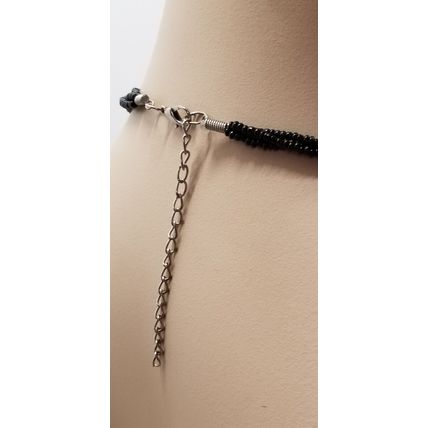 Black & Gray Shell Beaded Necklace