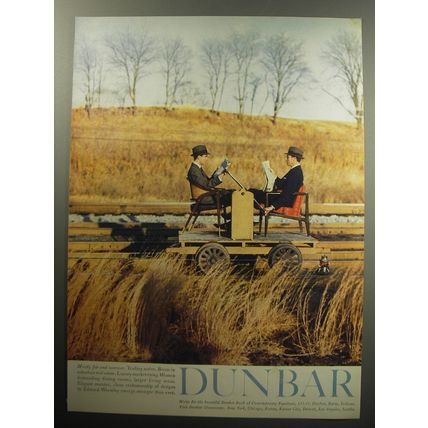 1957 Dunbar Chairs by Edward Wormley Advertisement - Mostly fair and warmer