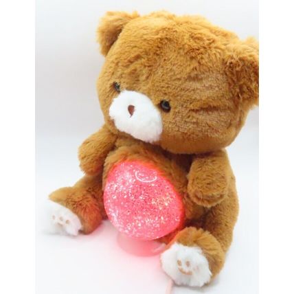 Brown Teddy RGB Colour Changing LED Glitter Light Tummy 22 CM Night Light Gift