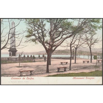 Monument Douglas, Corfou, c.1900-05 - Farrugia CPA