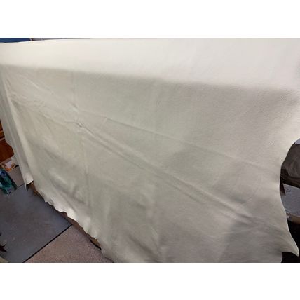 Italian Full Whole Leather Cow Hide Colour Ivory, Budget priced leather