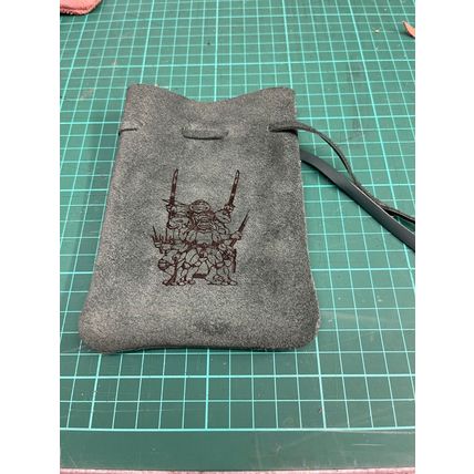 Teenage Mutant Ninja Turtles Green Leather Pouch, Cosmetic, Laser embossed
