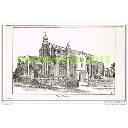 CHURCH, EAST BERGHOLT, SUFFOLK, ENGLAND, Postcard