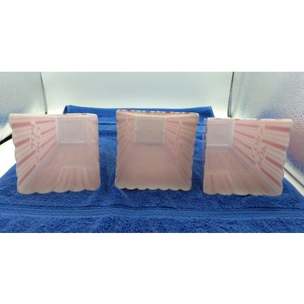 3 Popcorn Tubs, plastic - Vintage/Retro! Reusable Bowls Movie Tub Style - 7.5"
