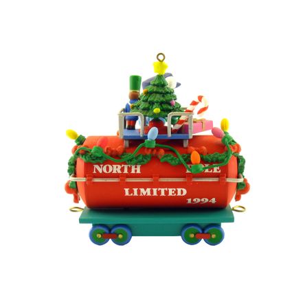 CARLTON CARDS HEIRLOOM COLLECTION CHRISTMAS EXPRESS TANKER ORNAMENT 1994 82572