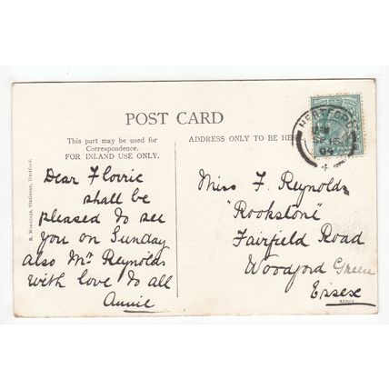 The Castle Hertford Postcard 1904 Hertfordshire Local Publisher Munnings