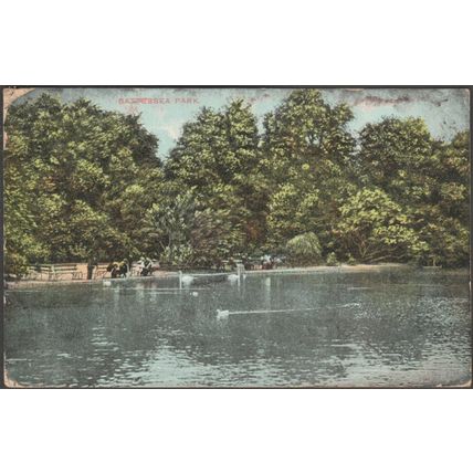 Battersea Park, London, 1904 - Charles Martin Postcard