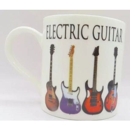 Electric Guitar Fine China Mug 9 CM Ceramic Gift Home Decor Tableware Music