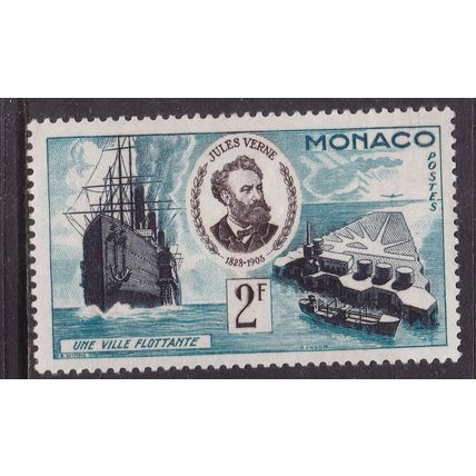 Monaco 1955 Jules Verne 2f Mint Hung SG 530 VGC
