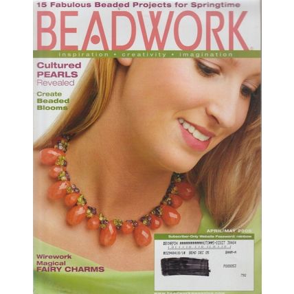 Beadwork Magazine April May 2005