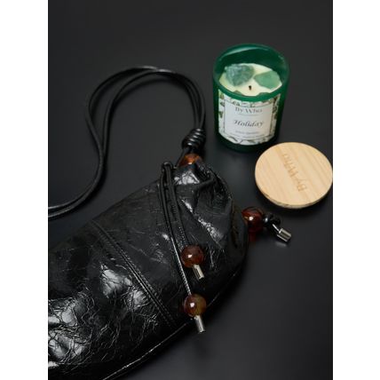 Women Genuine Leather Shoulder Bag Black