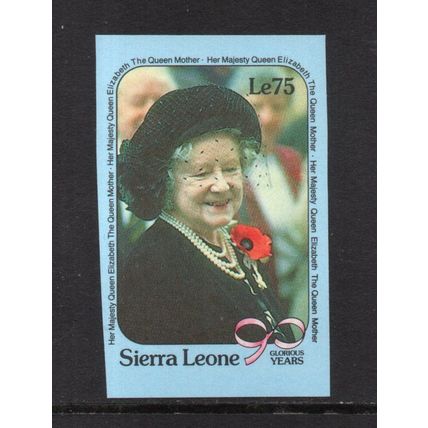 Sierra Leone - 1990 - 90th Birthday of the Queen Mother, Imperf MNH #1