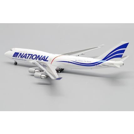B747-400(BCF) NATIONAL AIRLINES REG: N702CA WITH ANTENNA - JCWINGS JC4975 1/400