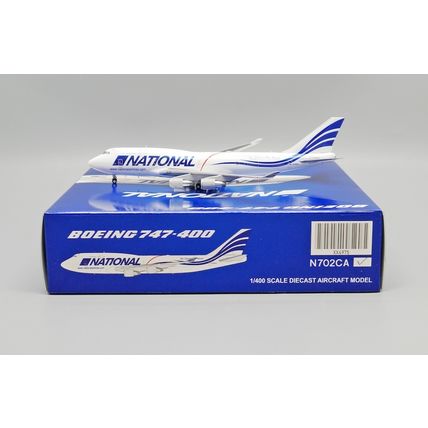B747-400(BCF) NATIONAL AIRLINES REG: N702CA WITH ANTENNA - JCWINGS JC4975 1/400